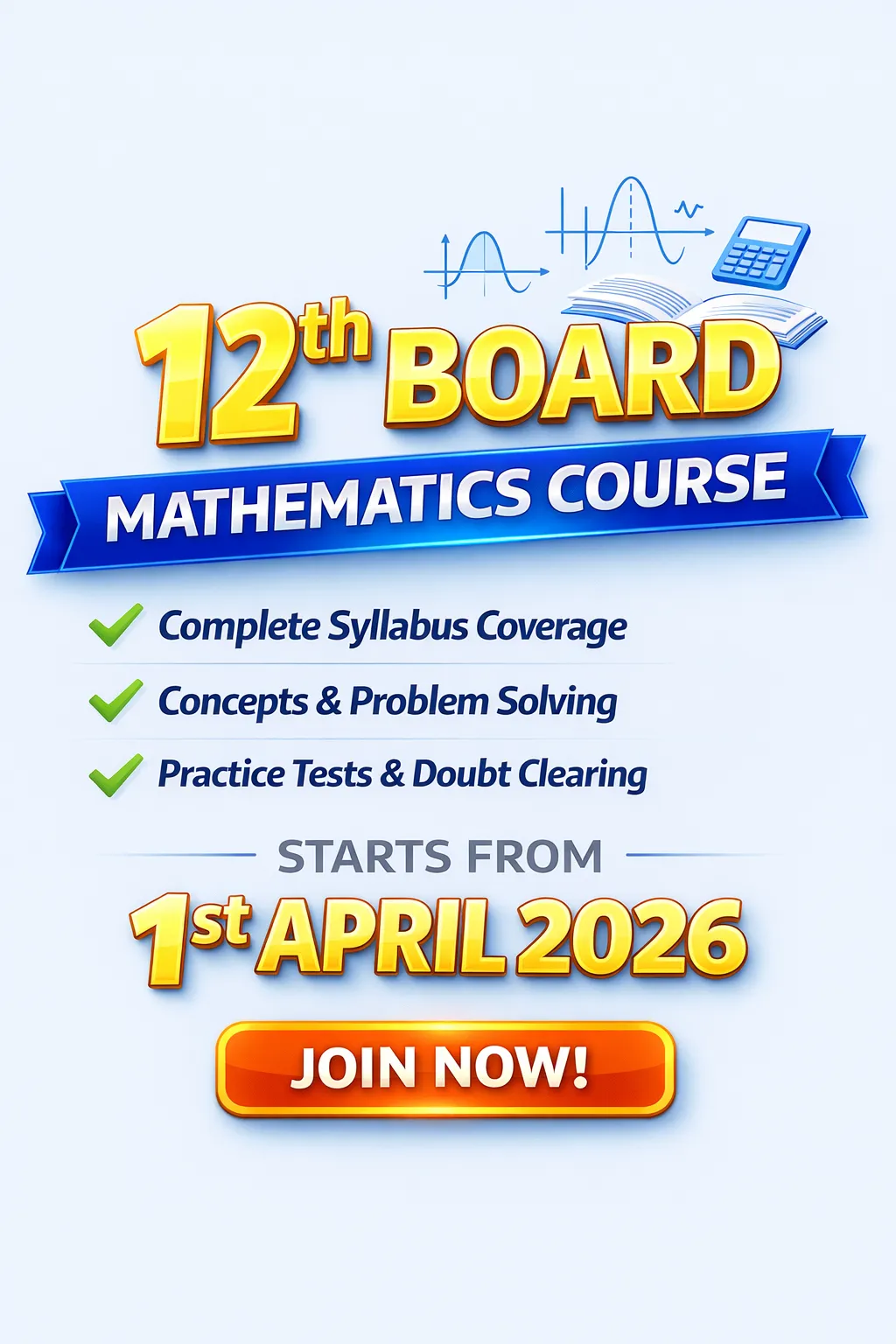 12th Board Mathematics Course by SAHIL KUMAR
